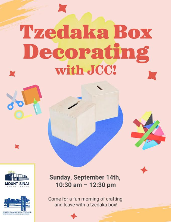 Tzedaka Box Decorating 2025